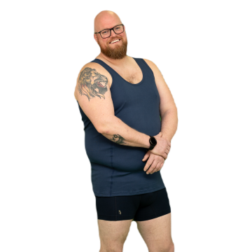 Alca Classic 2-Pck Men Singlet Navy 3XL