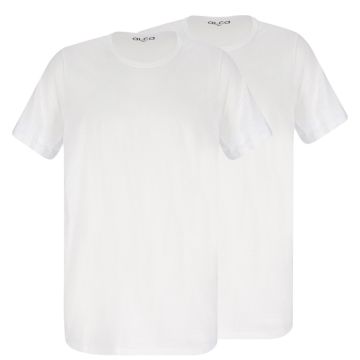 Alca Authentic 2-Pck Men T-shirt O-Neck White 2XL